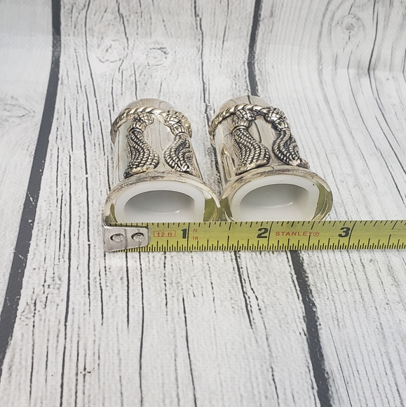 Vintage Salt and Pepper Metal Silver from The Silea Manufacture - Picture 8 of 8